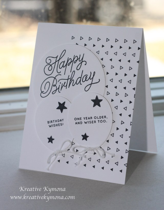 Happy Birthday Black and White