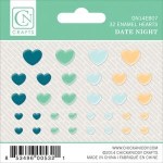 CN Enamel hearts