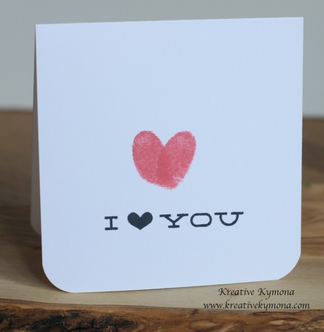 Fingerpaint I love you 2