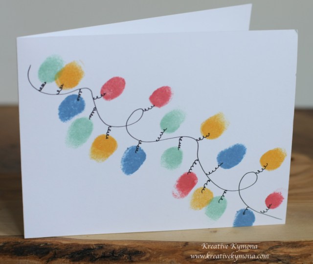 Fingerpaint string of lights