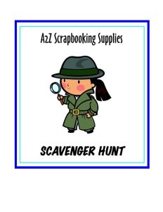 a2z Scrapbooking Scavenger Hunt