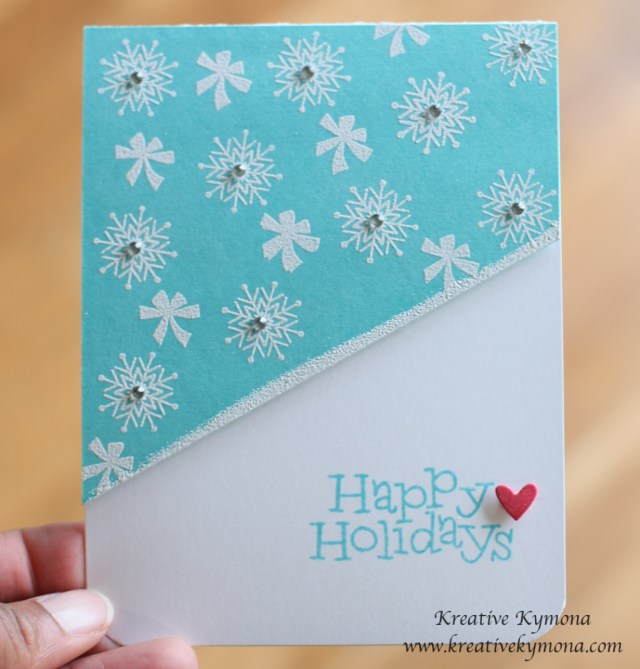 Happy Holidays White Stamping