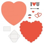 TDD Heart Mini Album Finisher Die Set