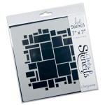 Clarity Stencil Abstract Squares