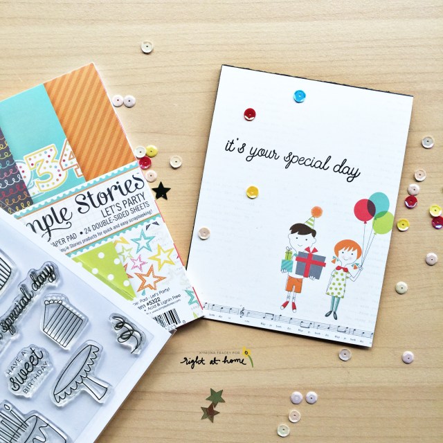 happy birthday card for the stamped and sealed box