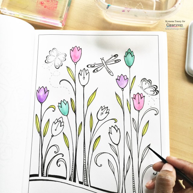 watercoloring adult coloring book