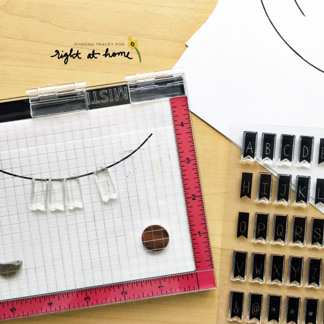 Line up the pennent stamps (RAH