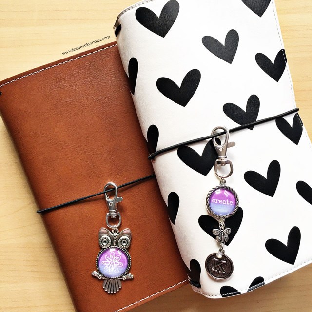 watercolor charms for traveler's notebook