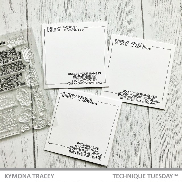 Sassy Love Your Guts Clear Stamp