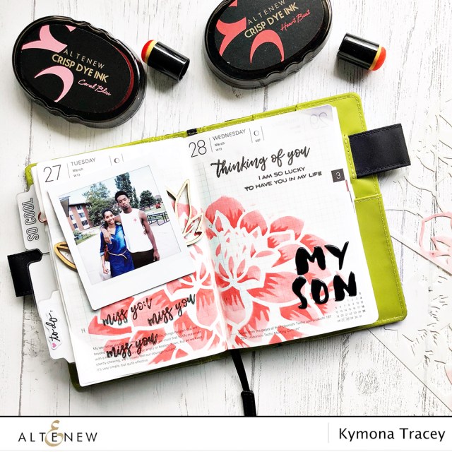 Layered Dahlia Stencil