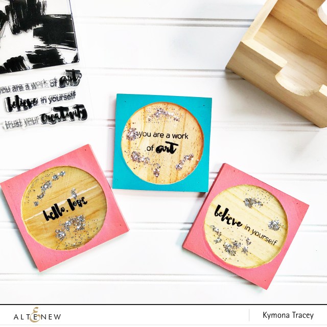 resin wooden coasters