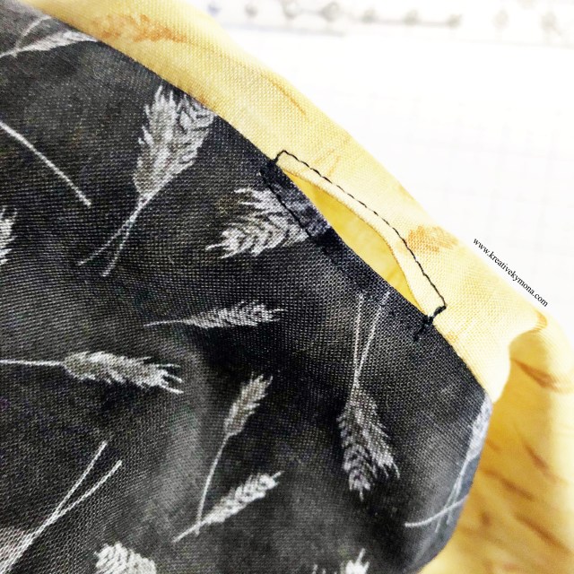 sew the string opening