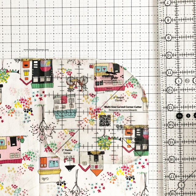 cutting outer fabric