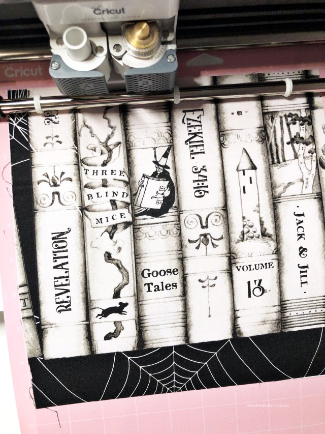 Goose tails halloween fabric basket