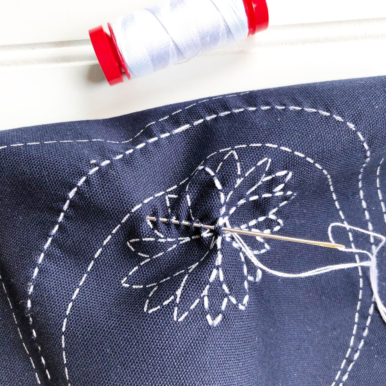 How to Create a Set of Sashiko Mug Rugs with Aurifil 12wt Thread ...