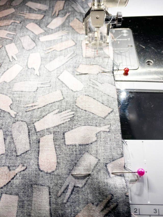 hand in hand sewing close