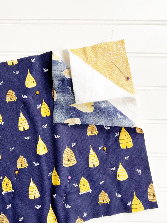 Quilted Travel Roll-Create a quilt sandwich