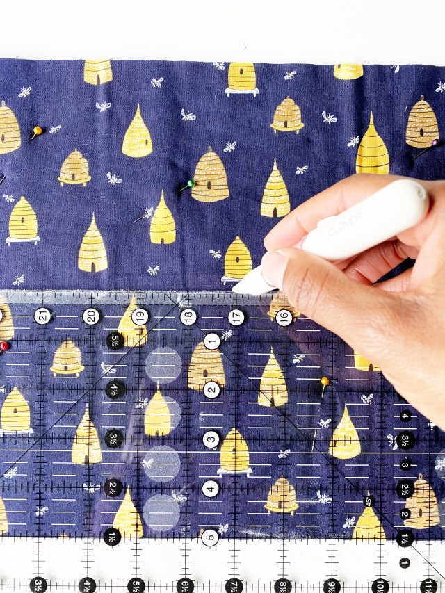 Quilted Travel Roll: Prepare the fabric for hand quilting