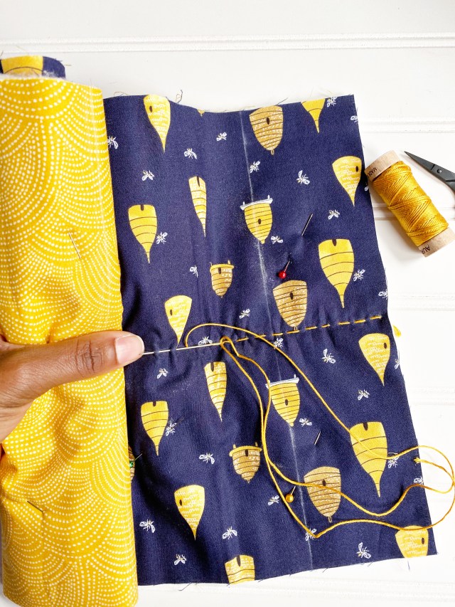 Quilted Travel Roll: Hand Quilt