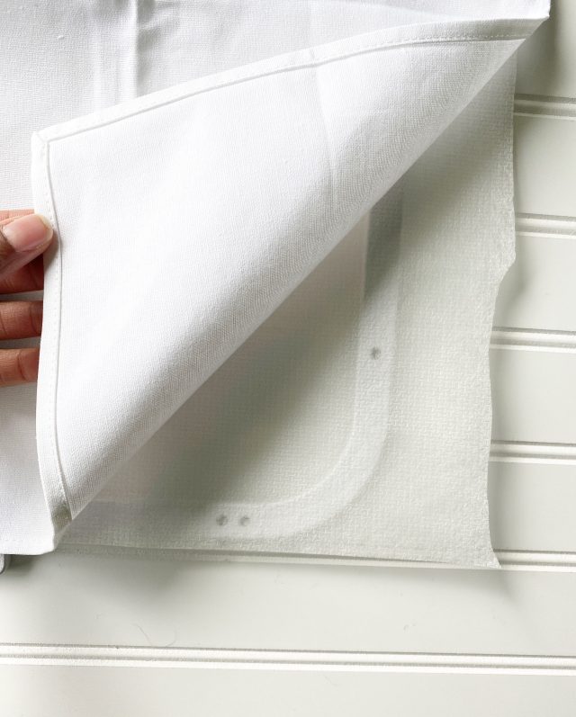 Hugs and Kisses Embroidered: Hoop the tea towel