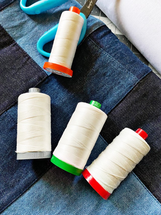 Decorate Pouch with Different Thread Weights: Materials