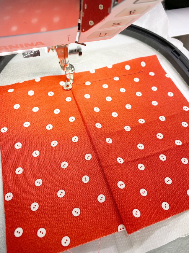 In the Hoop BERNINA Pincushion: Adding the pincushion backing