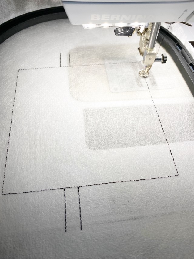 In the Hoop BERNINA Pincushion: Stitching out the design