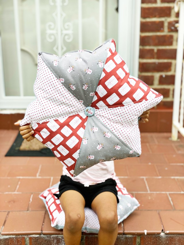 Hexi Pillow Cushion: finished product